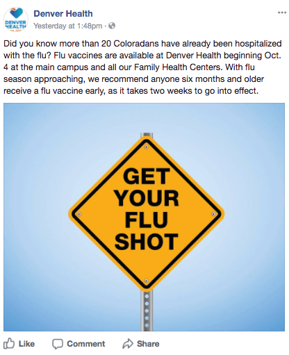 Denver Health Hospital social media posts